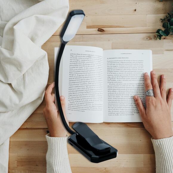 LED Book Light for Books in Bed with 3 Colors and 9 Brightness (Rechargable) - Picture 6 of 6